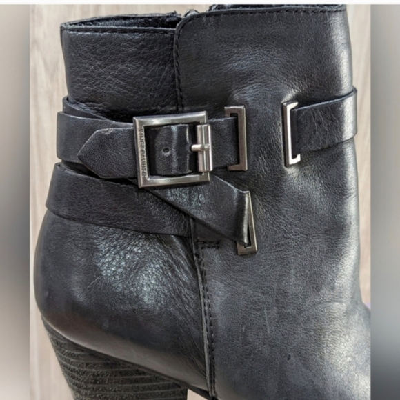 Vince Camuto "Harriet" Boots Women's Size 8 Black Leather - Picture 2 of 11